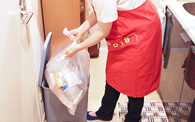 ゴミ捨ての画像